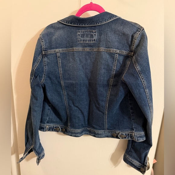 Ann Taylor LOFT Classic Blue Denim Jacket - Picture 3 of 4